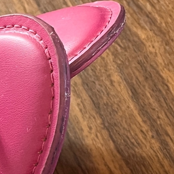 Torrid Sandal Shoes 8 Pink Medallion T Strap Slip On Faux Leather Preppy Hippie - Picture 7 of 12